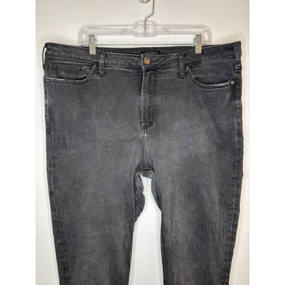 SILVER High Note Skinny Jeans Black Womens 18/29 Skinny Stretch 5-Pocket